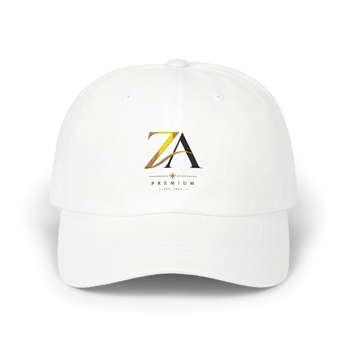 ZA Minimalist  Cap - White Adjustable Baseball Hat
